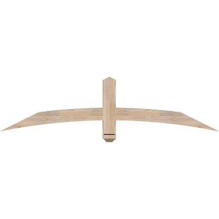Ekena Millwork Bellingham Smooth Timber Gable Bracket, Douglas Fir, 60"W x 15"H x 3 1/2"D x 3 1/2"F, 6/12 Pitch GBW060X15X0404BEL00SDF